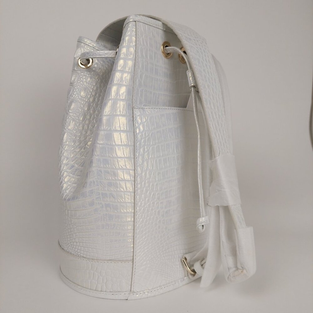 SOLD BRAHMIN Allie Shell White Melbourne Slingback Bag & Cheryl Cardholder SET - Picture 12 of 16